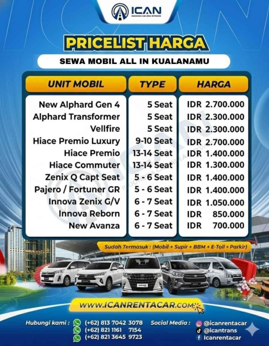 pricelist-sewa-mobil-all-in-bandara-kualanamu